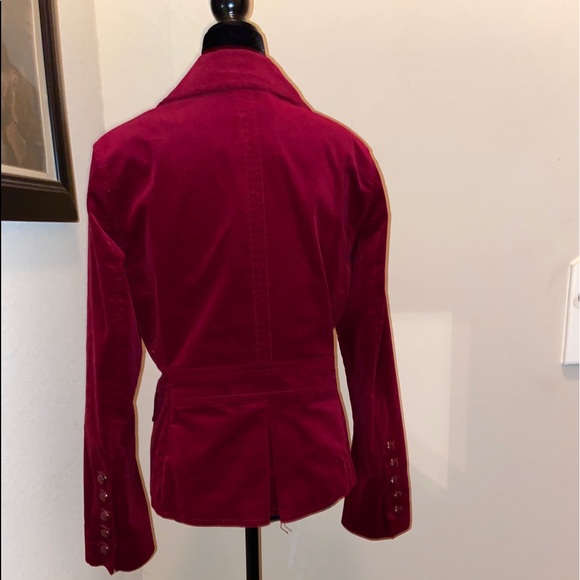 Talbots Women’s Red Suede Peacoat - Picture 5 of 6